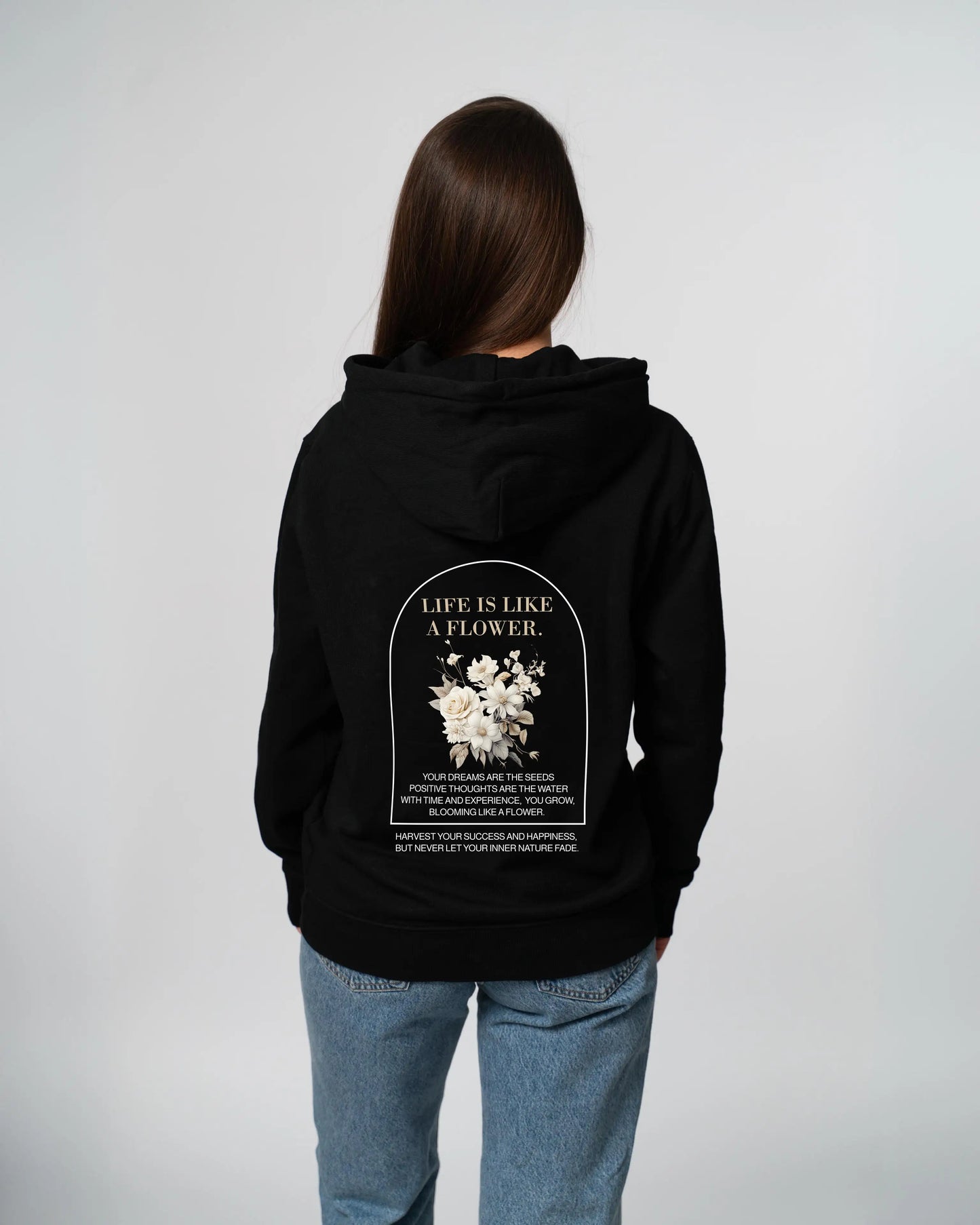 Flower White - Hoodie